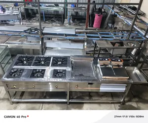Commercial Jiko, 3 in One. Deep Fryer, Griddle and Burners.