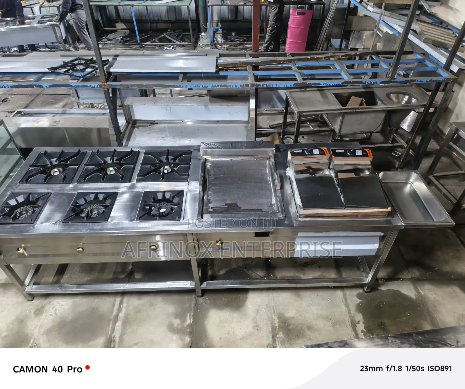 Gas Cooker Combined for Commercial Kitchens