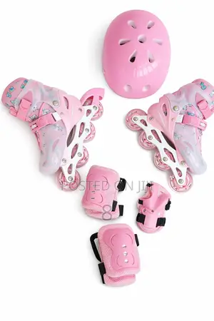 Adjustable Inline Skate Shoes Full Set With Helmet Pads Kids