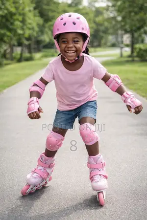 Roller Skates Full Kit – Adjustable Shoes + Knee Elbow Pads Helmet