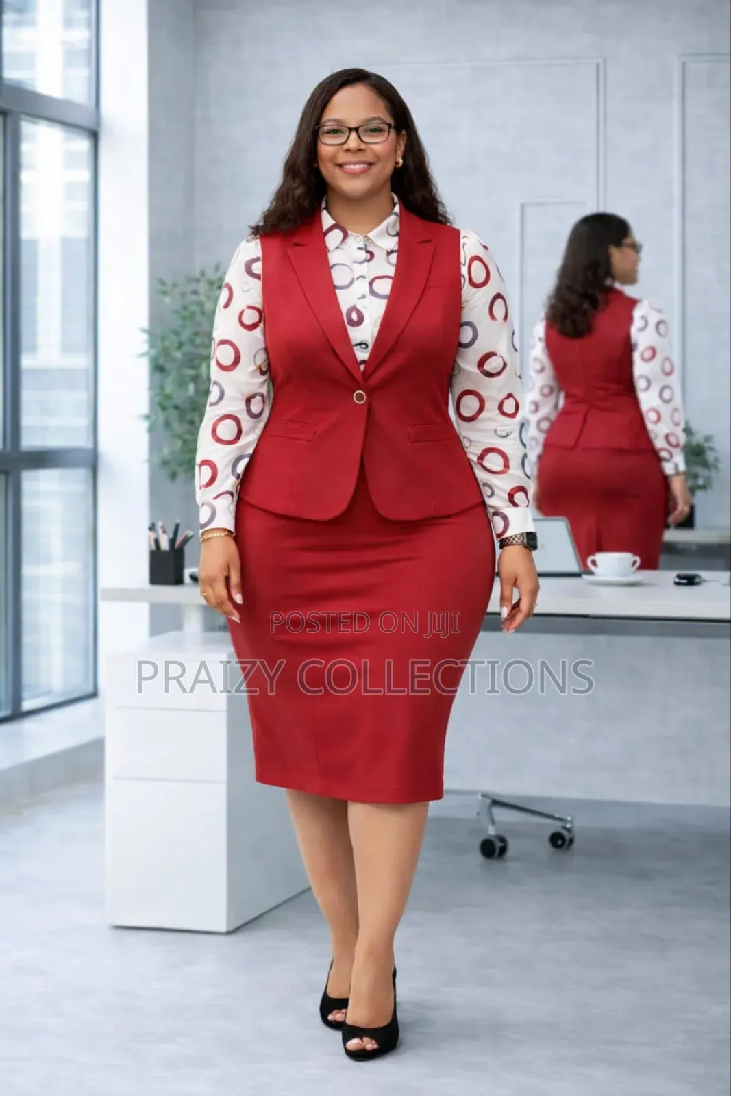 Elegant Office Suit Dress 