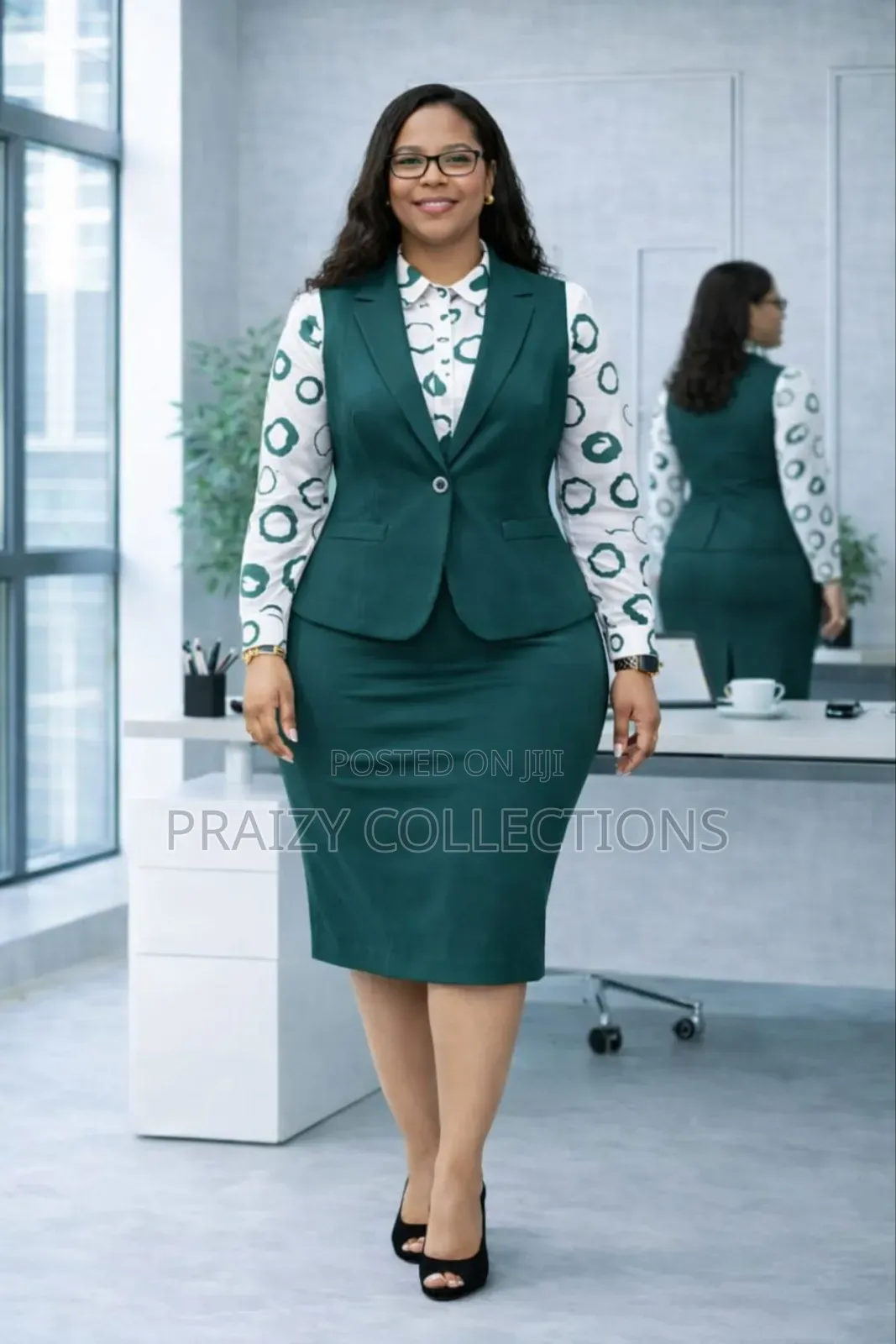 Elegant Office Suit Dress 