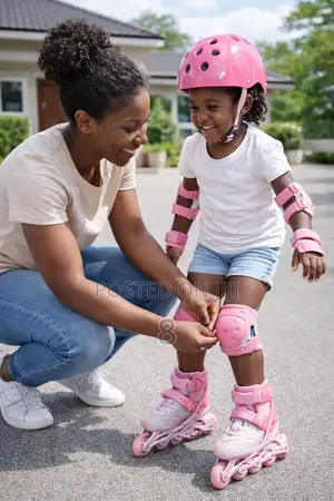 Roller Shoes With Helmet Protective Pads for Kids