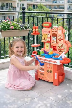 Educational Kids Kitchen Play Set – Fun Cooking Toy for Boys Girls