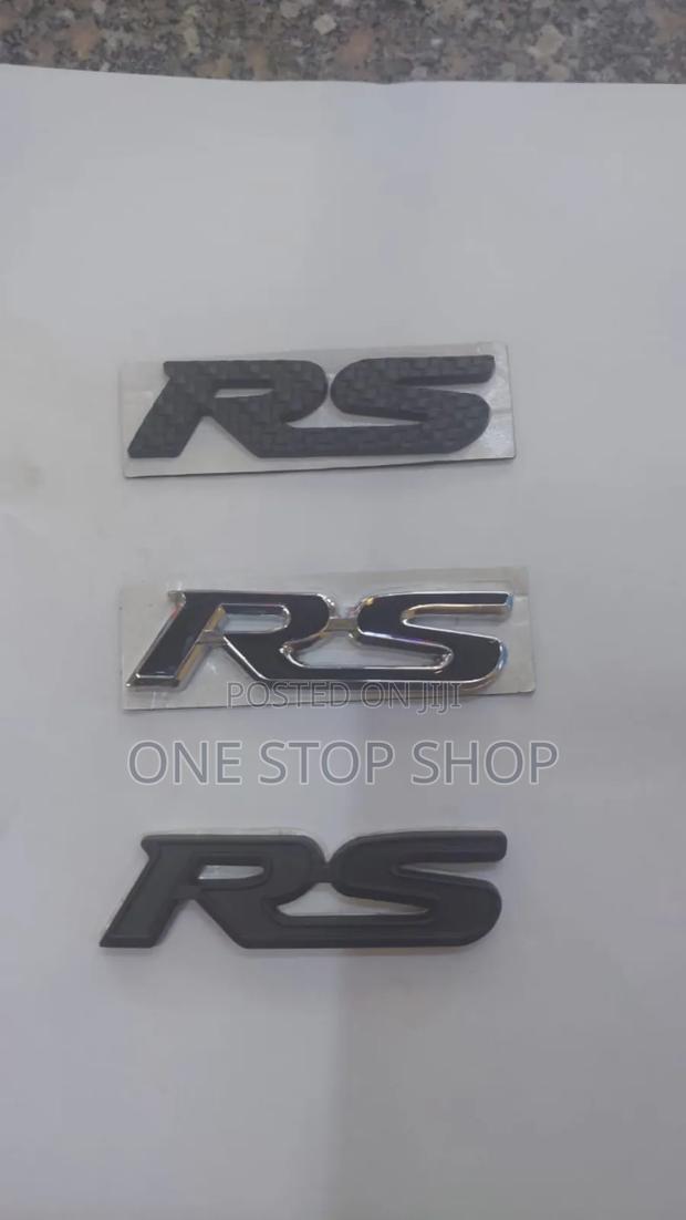 Rs Sport Badges in Black Shade