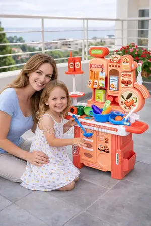 Kids Toy Kitchen Set Full Accessories – Cooking Play Set for Children