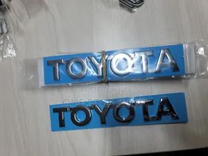 Toyota Letter Badge in Black or Silver