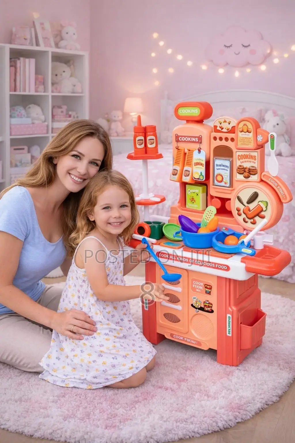 Big Kitchen Play Set for Kids – Toy Cooking Set With Pots Utensils