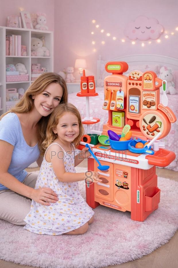 Big Kitchen Play Set for Kids – Toy Cooking Set With Pots Utensils