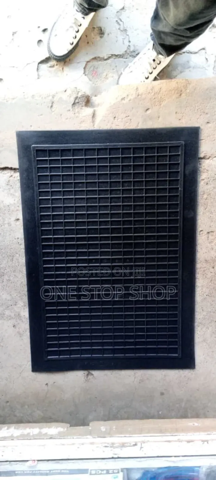 1pc Black Car PVC Mats