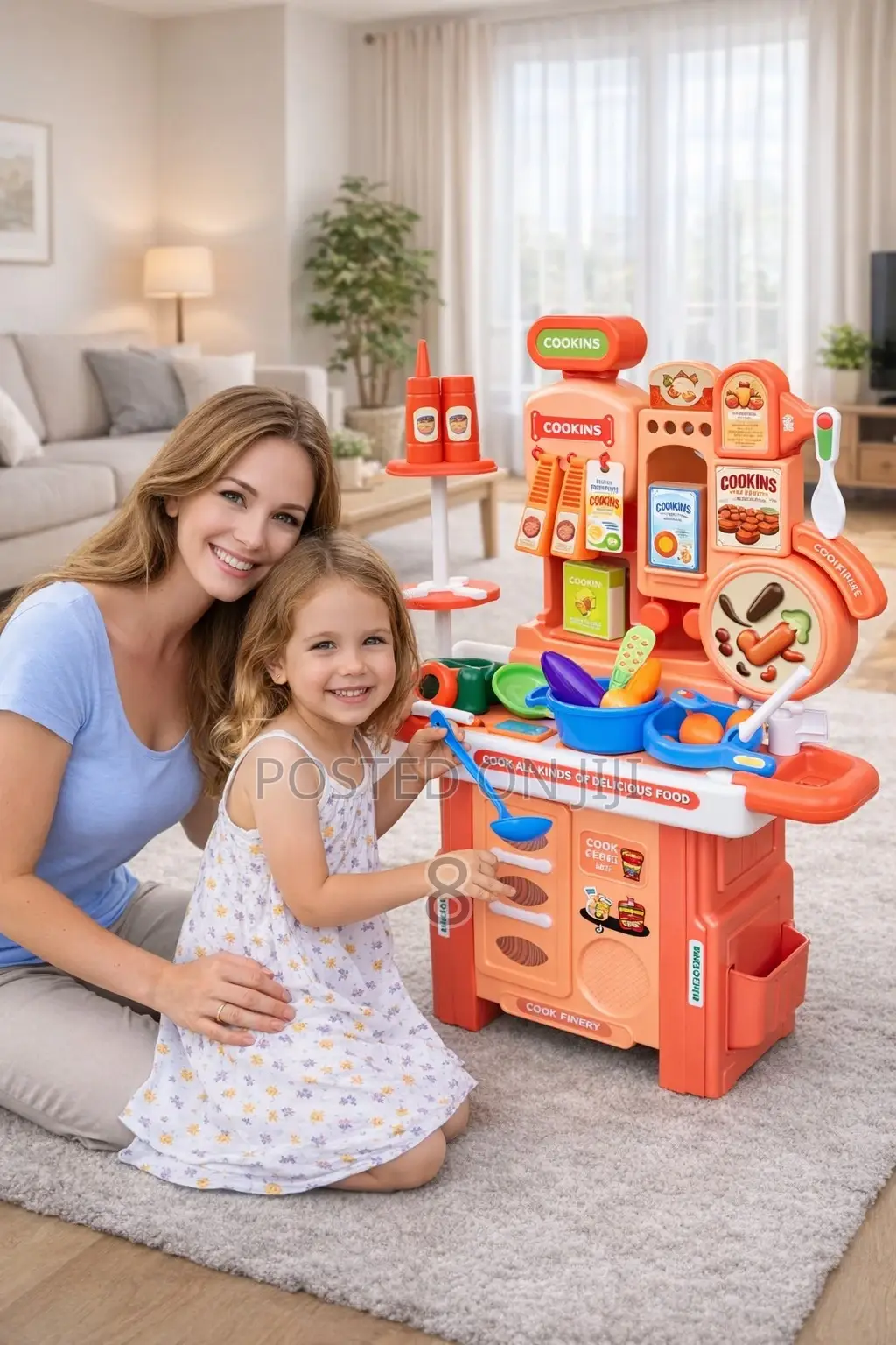 Large Kids Kitchen Toy Set – Realistic Cooking Playset With Full Kit