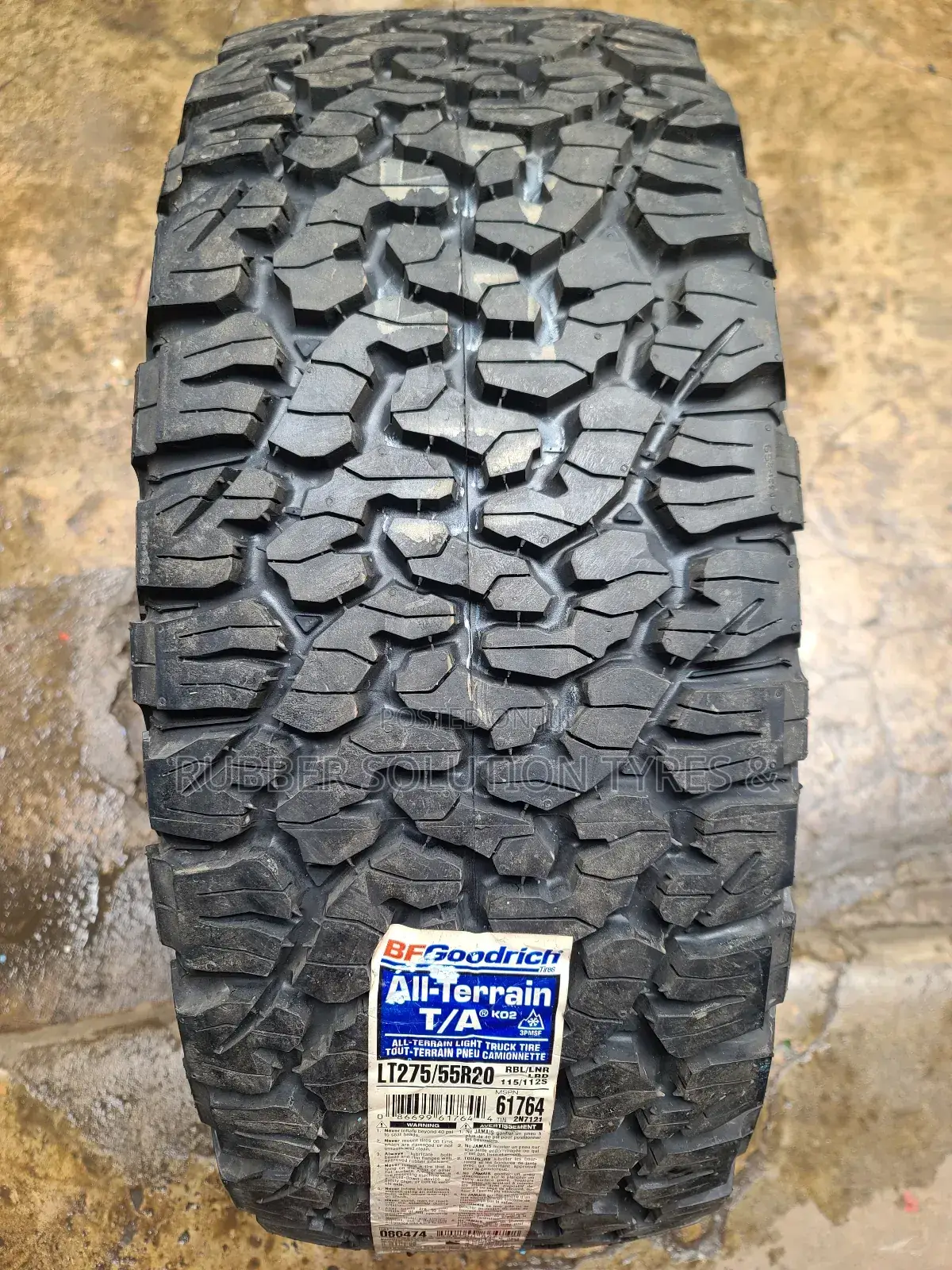 275 /55 R20 Bf Goodrich Tyres a/Tk02 All-Terrain