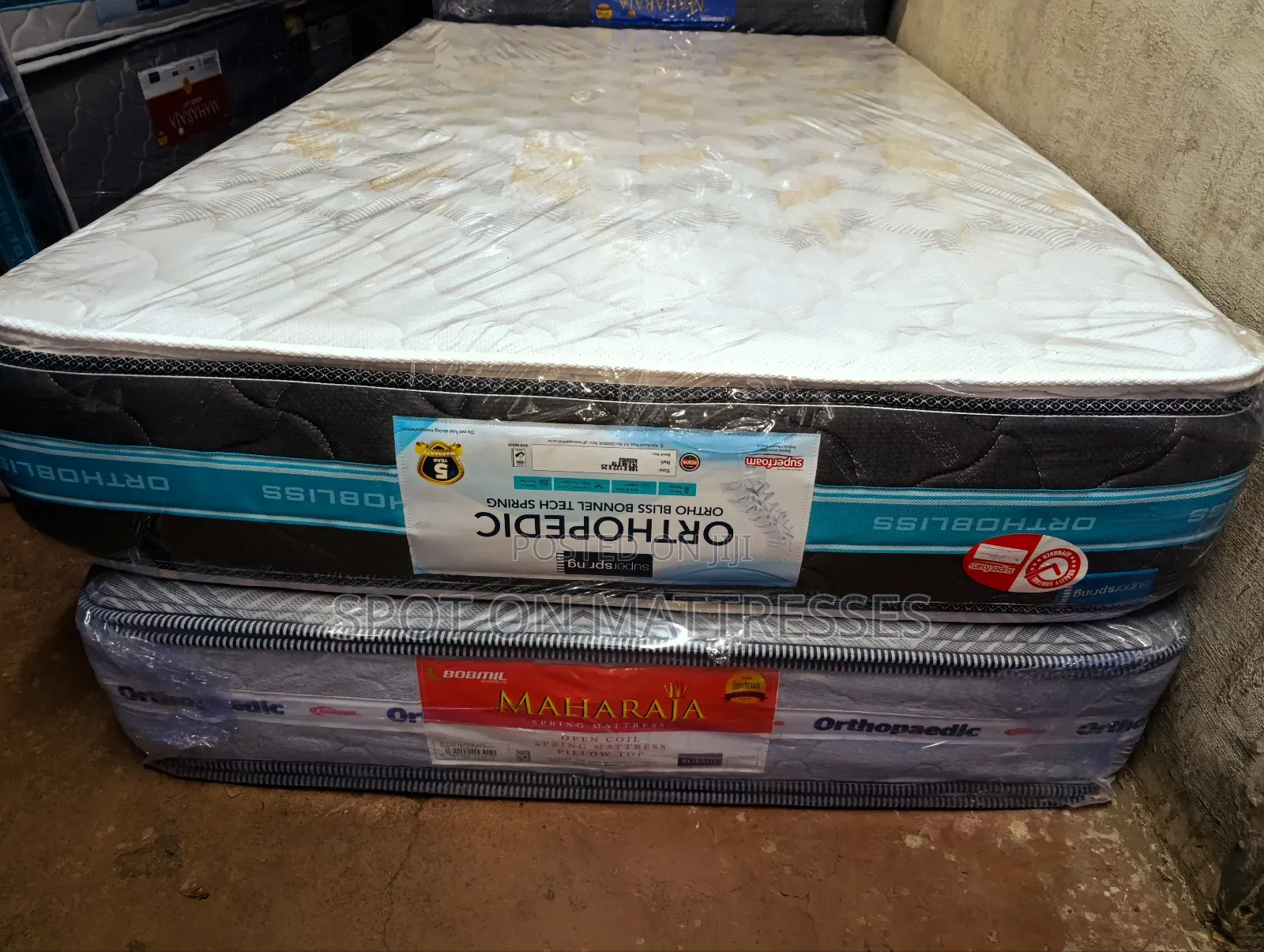 Orthopedic Spring Mattresses (5years Warranty) + Free Home Delivery.