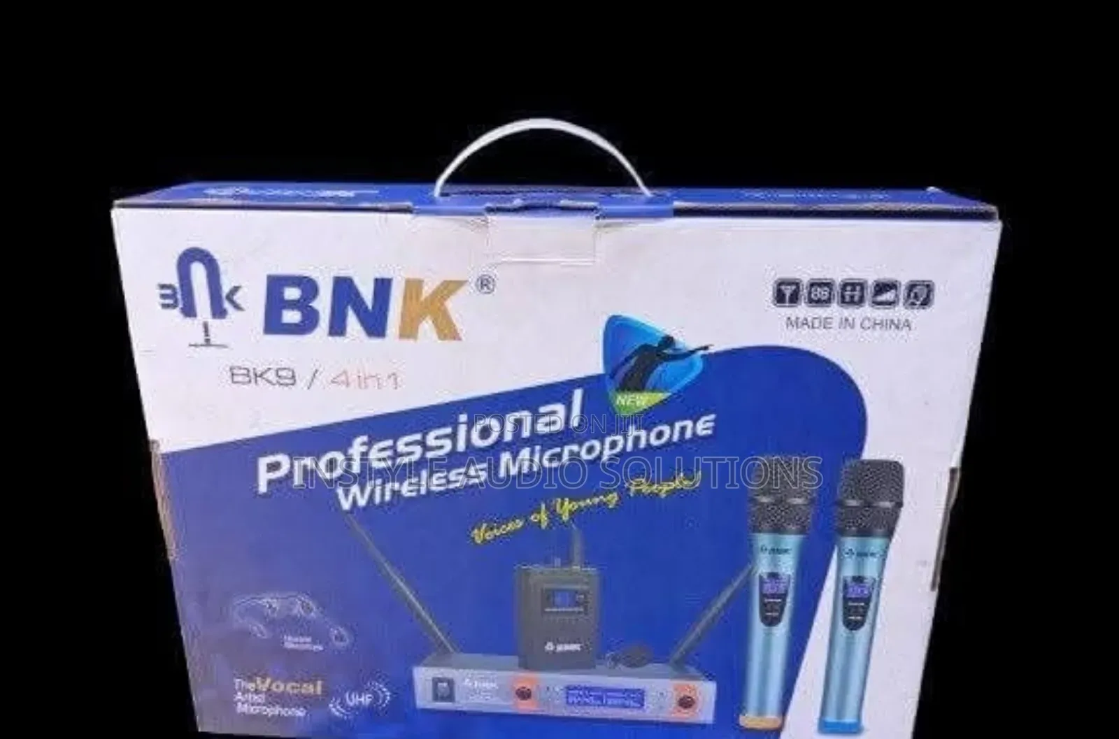 Bk9 Proffessional Wireless Microphone 4 in 1 Wireless Microphone