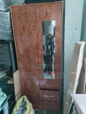 Wooden Wordrobe With Two Sliding Doors