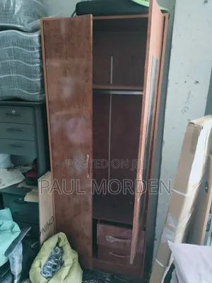 Wooden Wordrobe With Two Sliding Doors