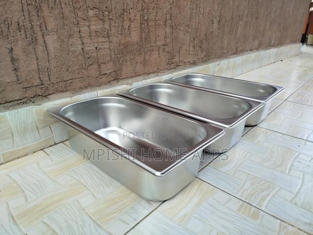 Stainless Steel Chaffing Dish Insert Triple. - thumbnail 3