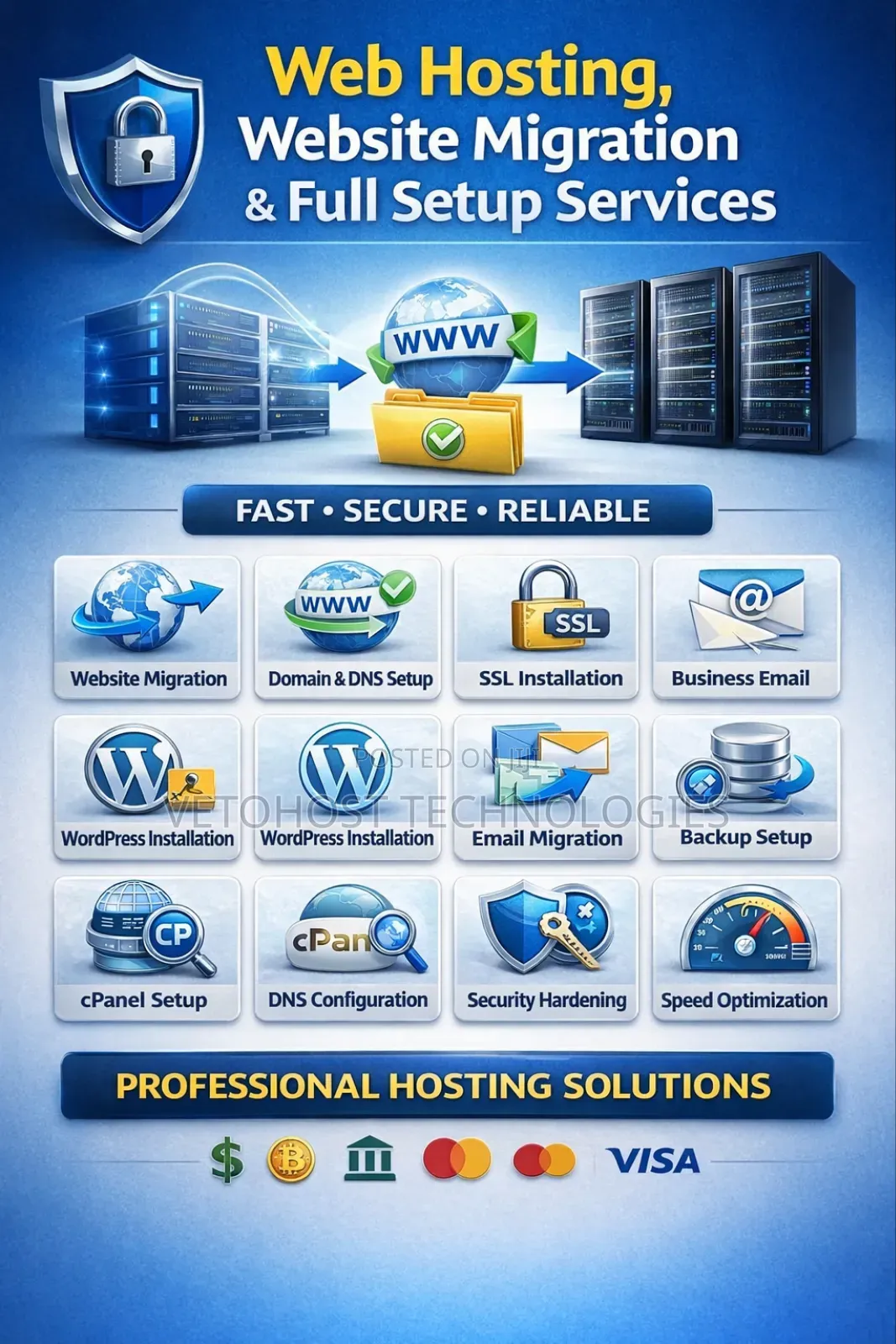 Website Migration Website Hosting Full Setup Services