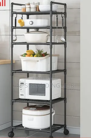 4layer Multifunctional Kitchen Advanced Metallic Rack Jn