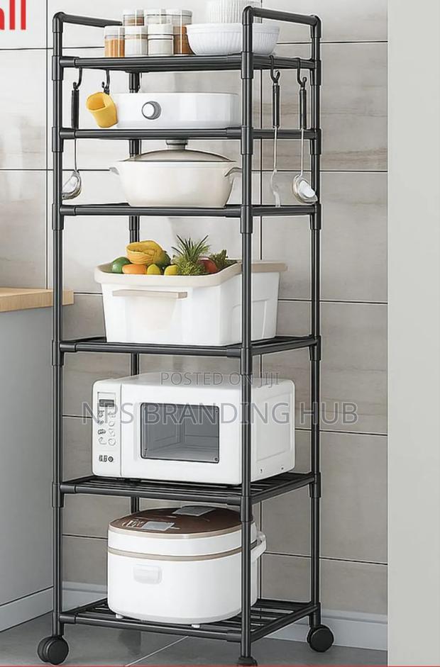 4layer Multifunctional Kitchen Advanced Metallic Rack Jn