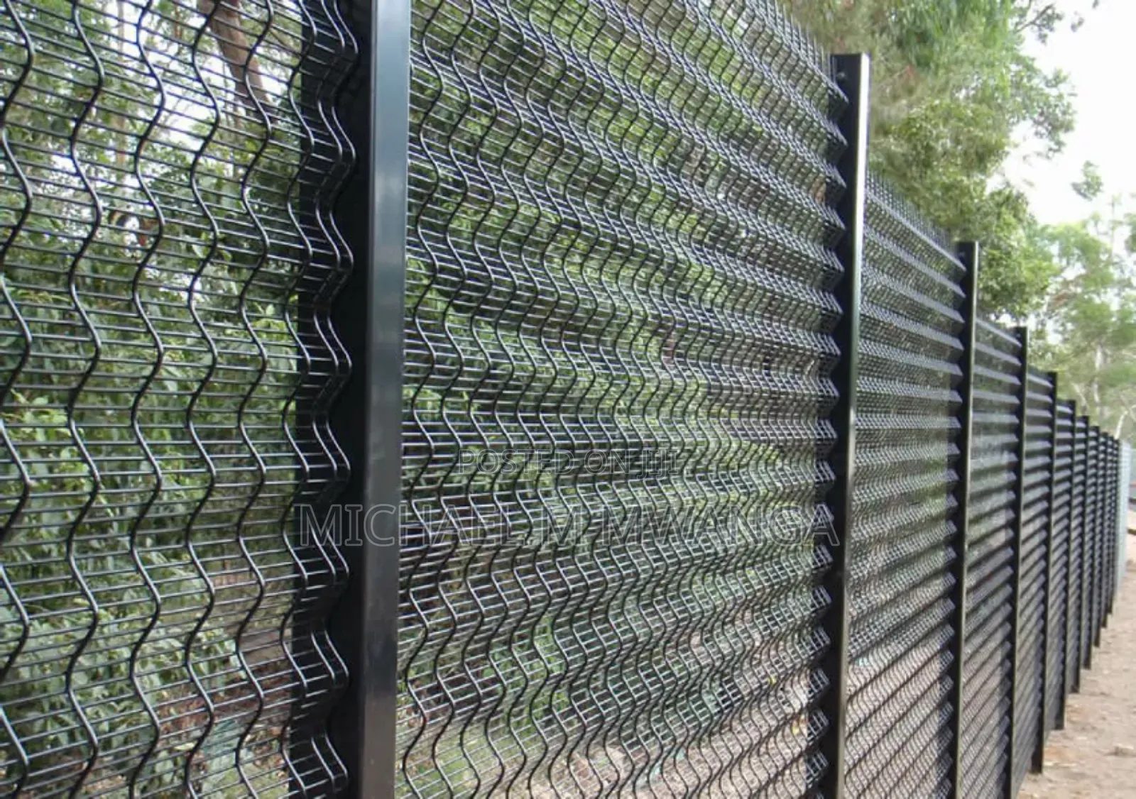 Cut Resistant Galvanized Clear View Anti Climb Fence