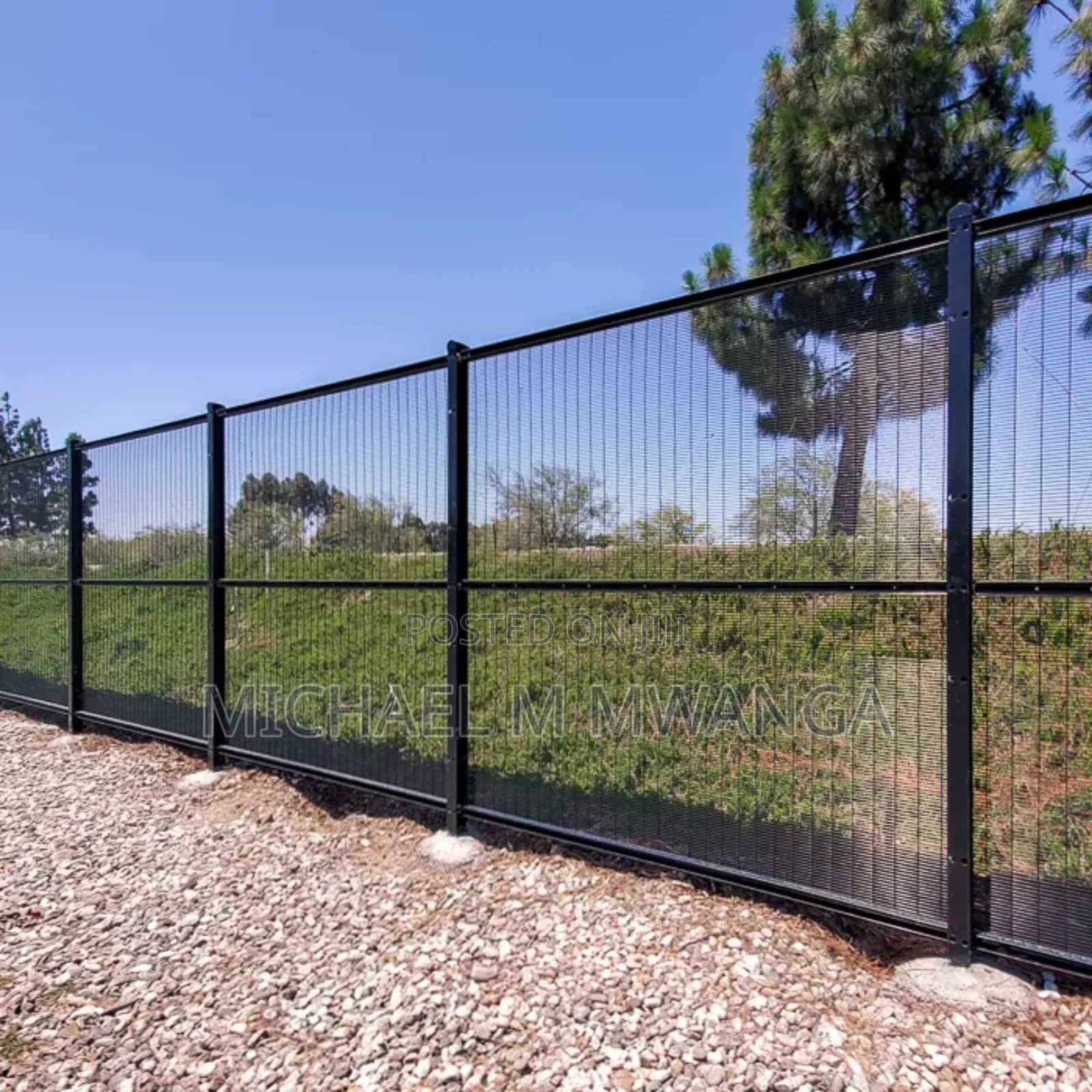 Weather Tolerant Galvanized Clear View Anti Climb Fence
