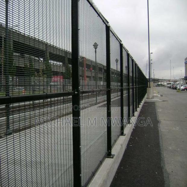 Perimeter Secure Galvanized Clear View Anti Climb Fence