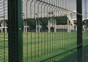 Visually Transparent Galvanized Clear View Anti Climb Fence