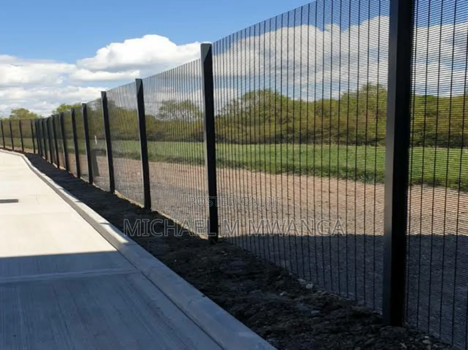 Structurally Stable Galvanized Clear View Anti Climb Fence