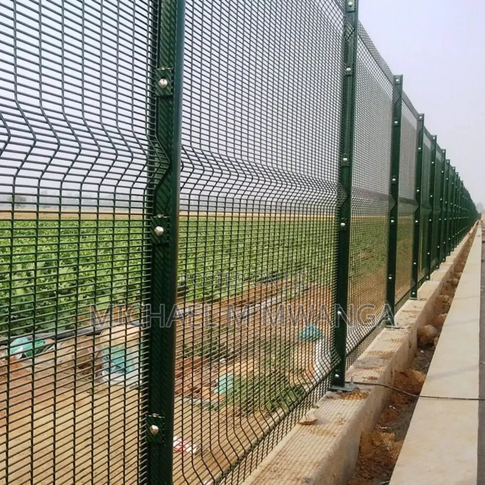 Mesh Designed Galvanized Clear View Anti Climb Fence