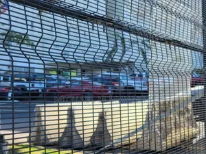 Tight Aperture Galvanized Clear View Anti Climb Fence