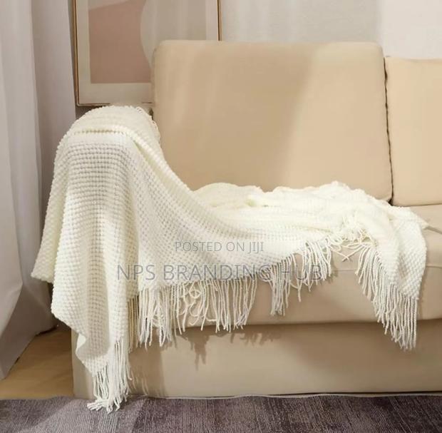 Knitted Tassel Throw Blankets. Sk - thumbnail 6