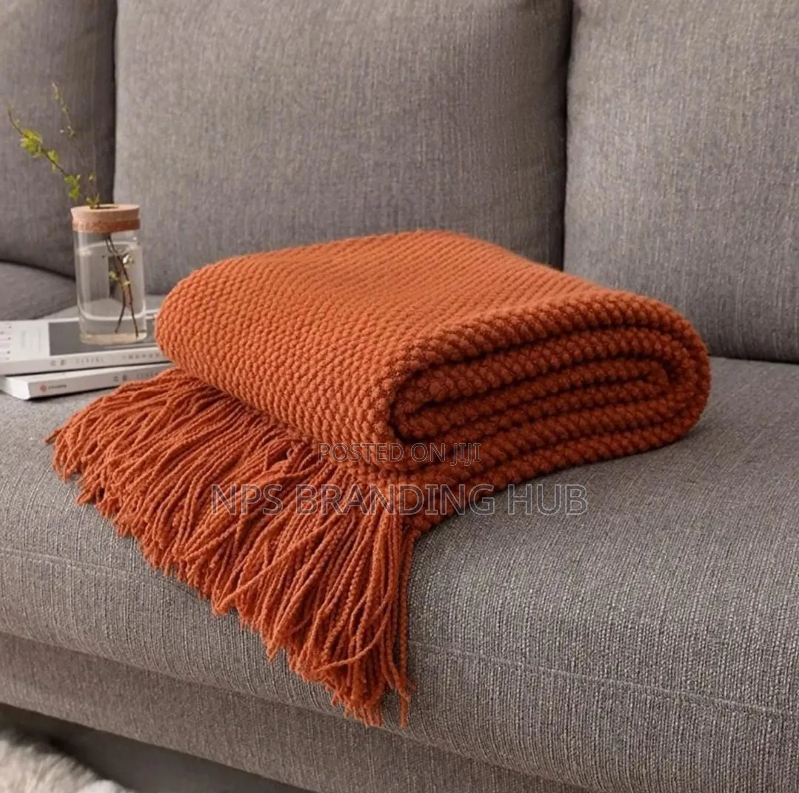 Knitted Tassel Throw Blankets. Sk