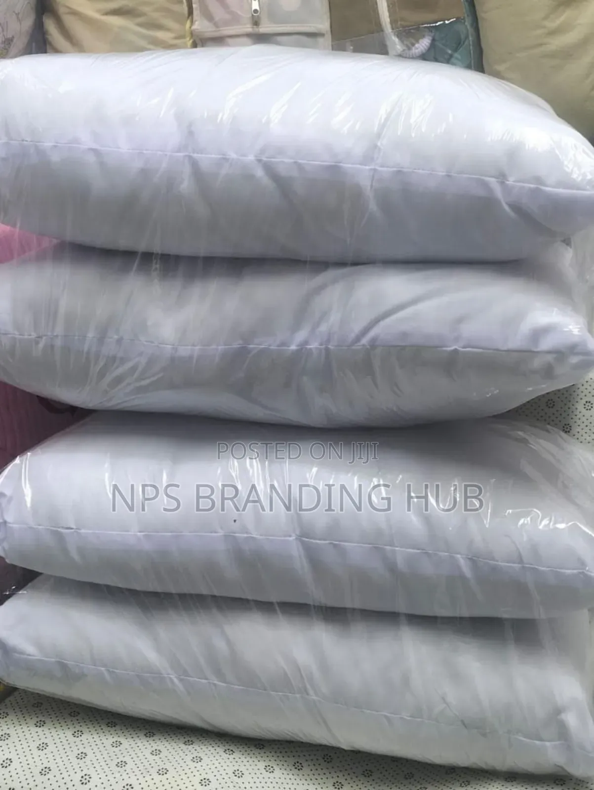 White Bed Pillows Pair Sk