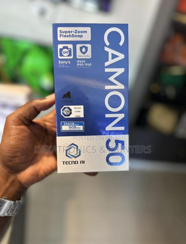 New Tecno Camon 50 256 GB Black - thumbnail 2