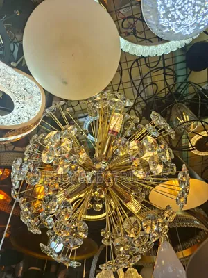 Dandelion-Style 9-Light Crystal Sphere Chandelier