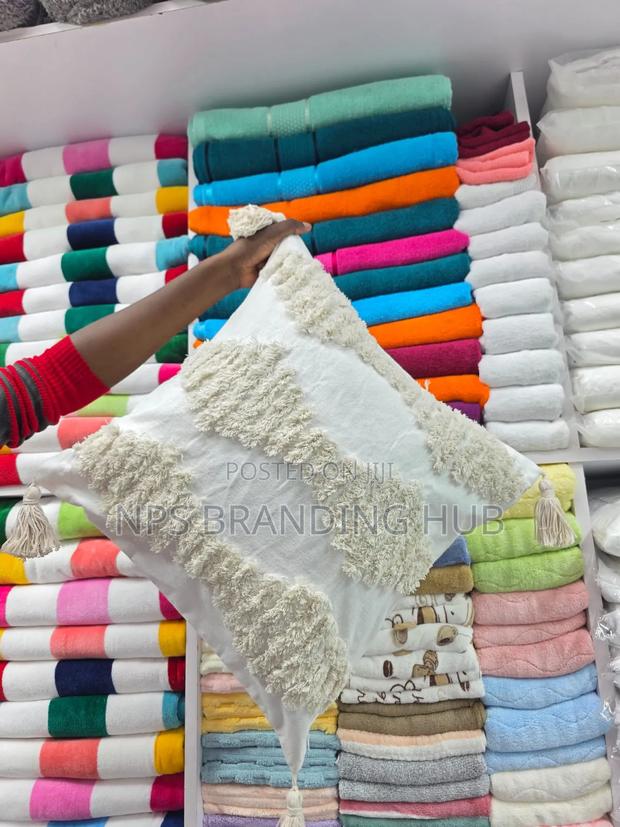 Tufted/Boho Throw Pillow Covers With Tassels Size:45*45cm Sk - thumbnail 2