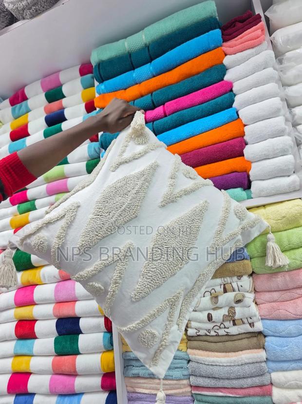 Tufted/Boho Throw Pillow Covers With Tassels Size:45*45cm Sk - thumbnail 4