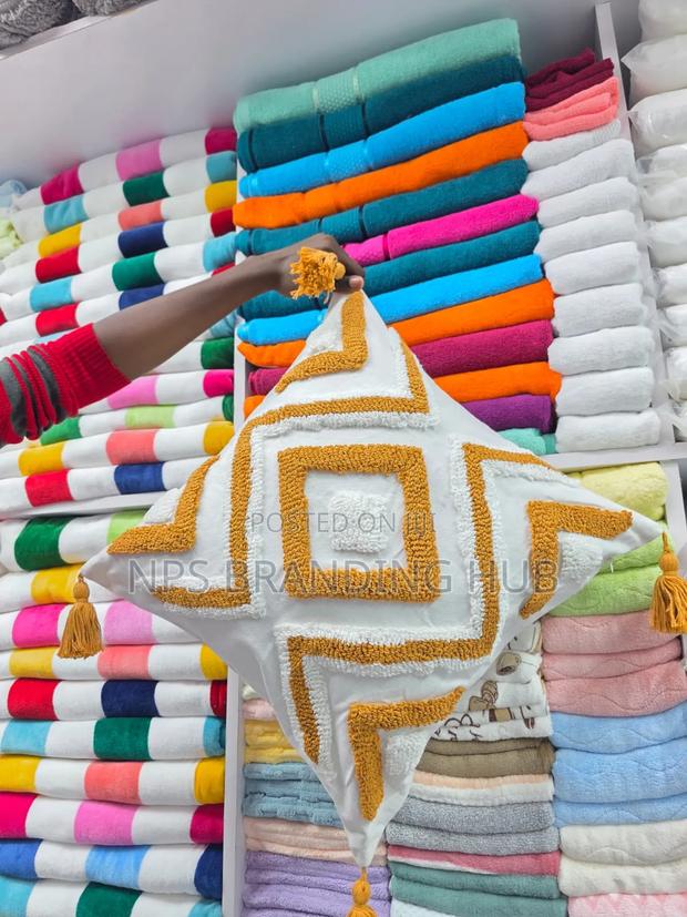 Tufted/Boho Throw Pillow Covers With Tassels Size:45*45cm Sk - thumbnail 8