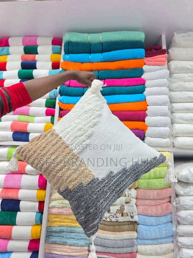 Tufted/Boho Throw Pillow Covers With Tassels Size:45*45cm Sk - thumbnail 11