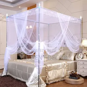 A Gentle Barrier,A Powerful Difference , White Queen Size Mosquito Net