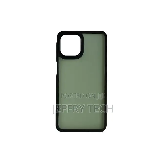Samsung Galaxy A07 Cover Transparent, Clear and Colorless With Black E
