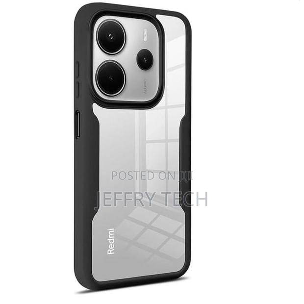 Xiaomi Redmi Note 14 Unique Transparent, Clear and Colorless With Blac