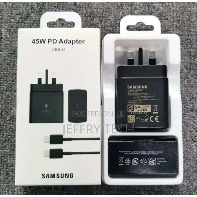 Samsung 45 Watts Super Fast Type C to C Charger for Galaxy S20,S20 Plu