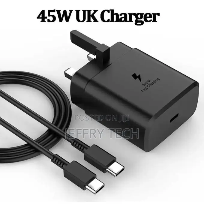 Samsung 45 Watts Super Fast Type C to C Charger for Galaxy S20,S20 Plu