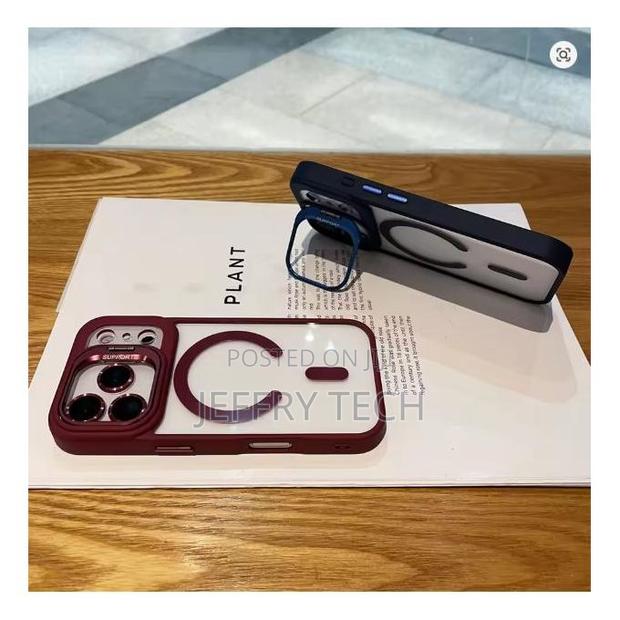 iPhone 17 Pro Max Cover With Ultra Invisible Metal Holder/ Support
