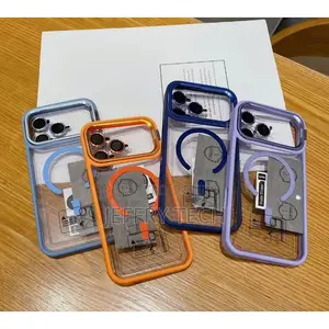 iPhone 17 Pro Cover With Ultra Invisible Metal Holder/ Support Transpa