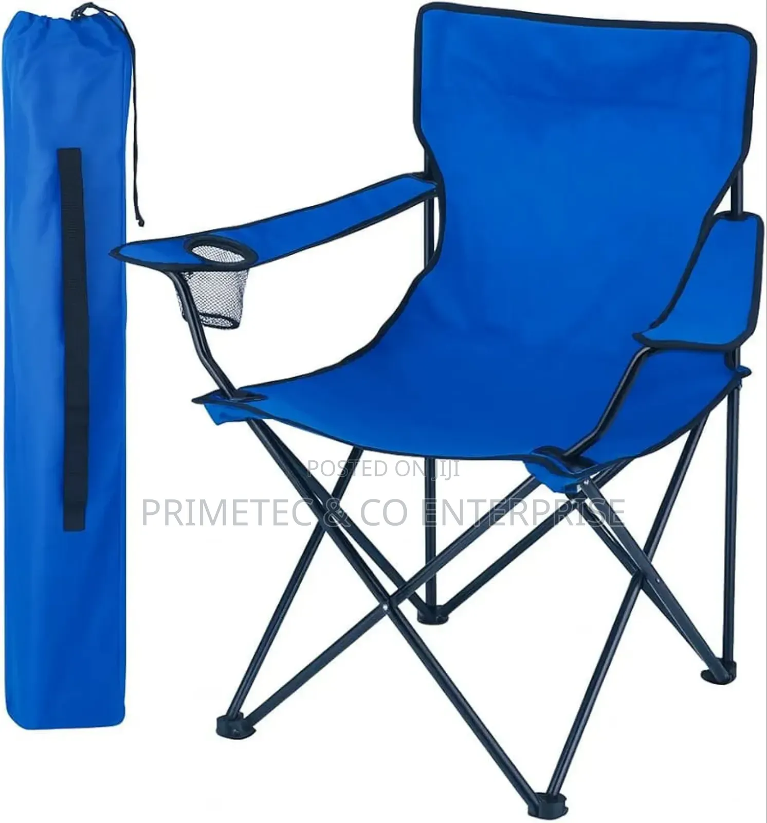 Camping Chair With Armrest Cup Slot