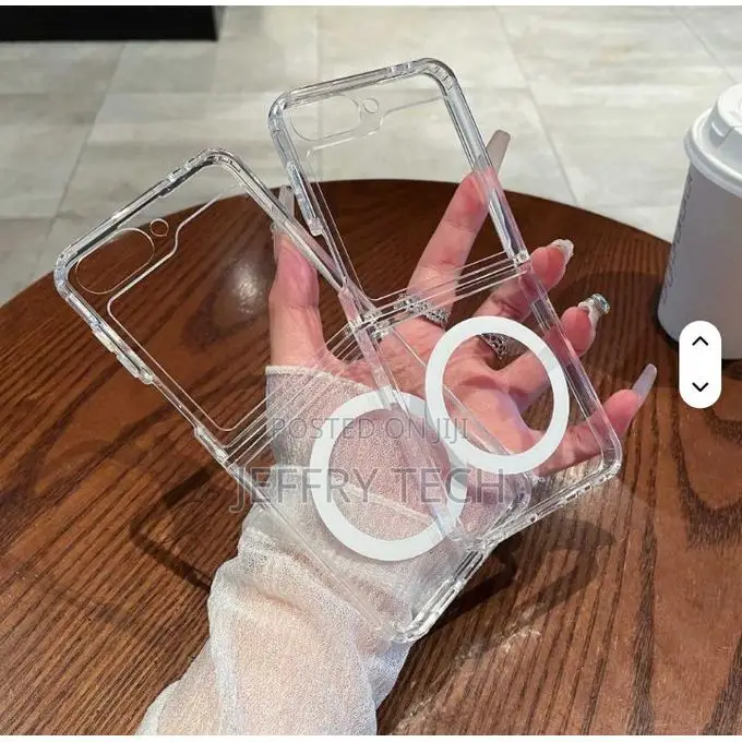 Samsung Galaxy Z Flip 6 Luxury Clear, Transparent With Wireless Chargi