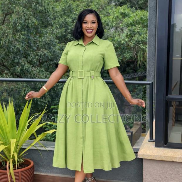 Chic Shirt Buttoned-Down Skater Dress - thumbnail 2